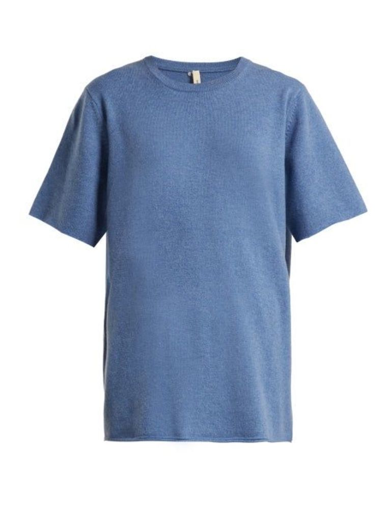 Extreme Cashmere - No.64 Stretch-cashmere T-shirt - Womens - Blue