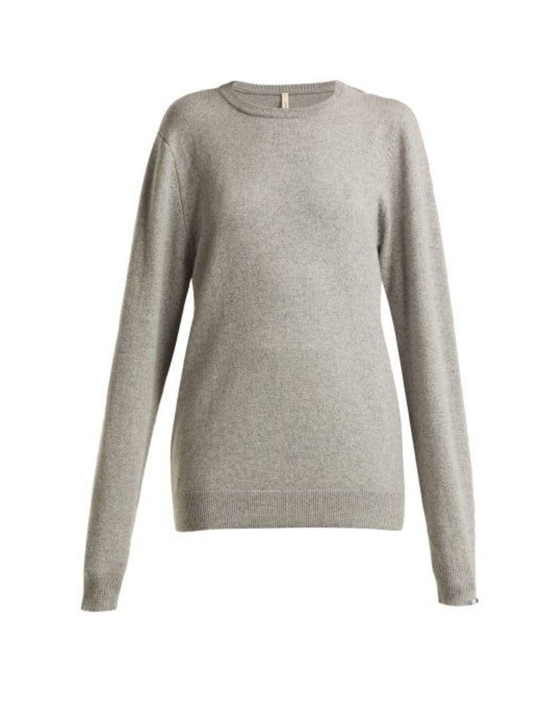 Extreme Cashmere - No.36 Classic Stretch-cashmere Sweater - Womens - Grey