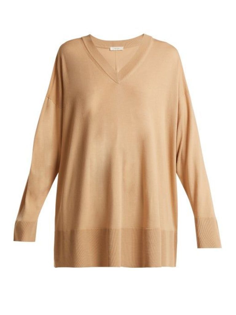The Row - Sabrinah Oversized Fine Wool Sweater - Womens - Camel