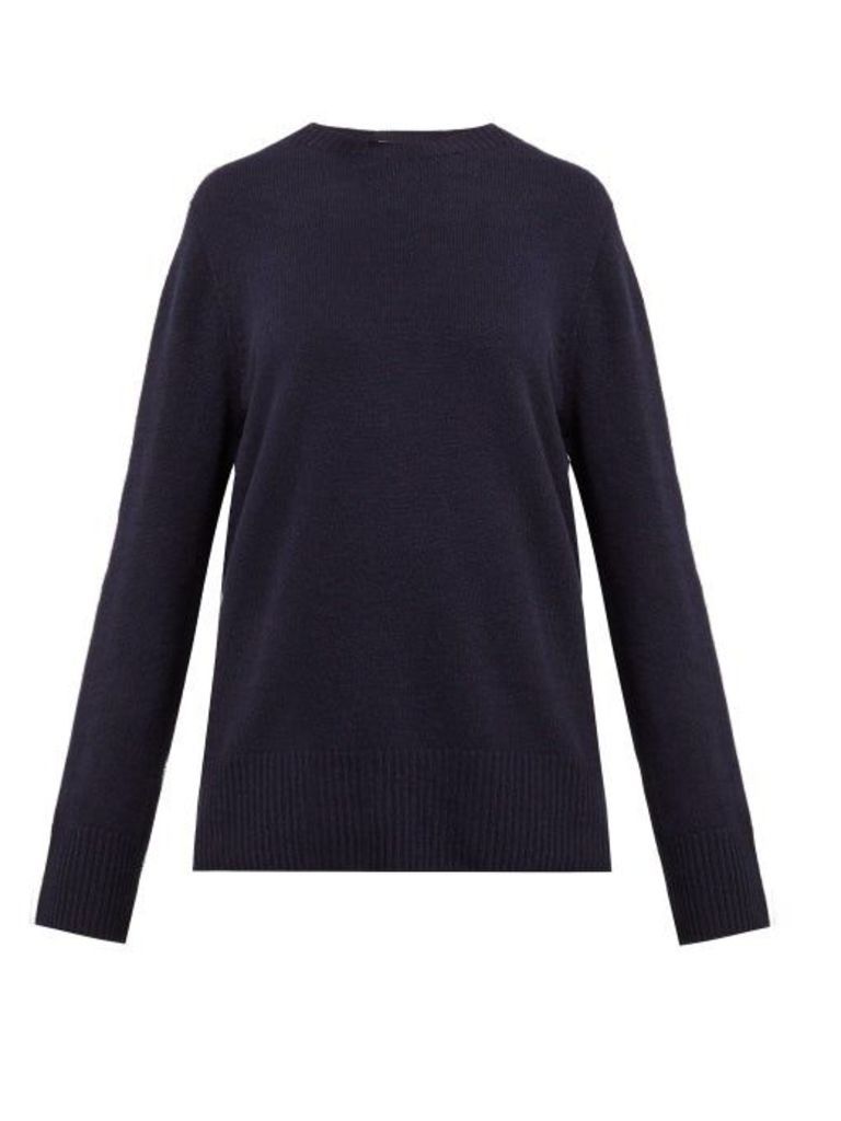 The Row - Sibel Wool-blend Sweater - Womens - Navy