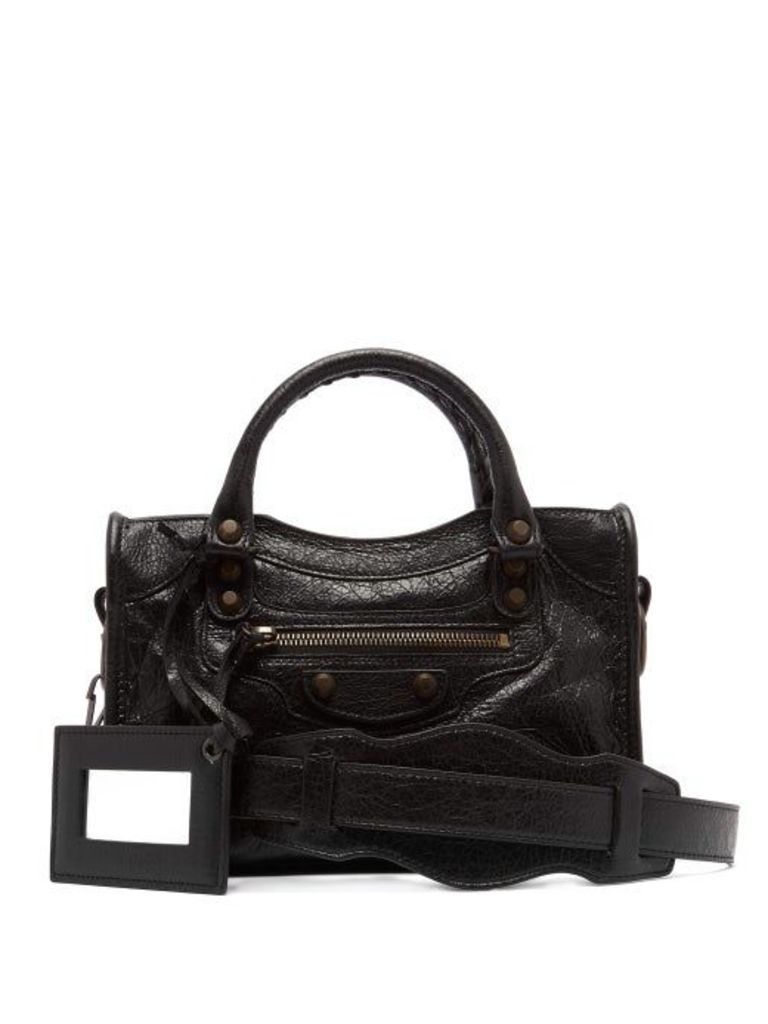 Balenciaga - Classic City Mini Leather Bag - Womens - Black