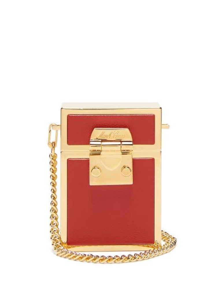 Mark Cross - Nicole Leather And Gold-plated Cross-body Bag - Womens - Red