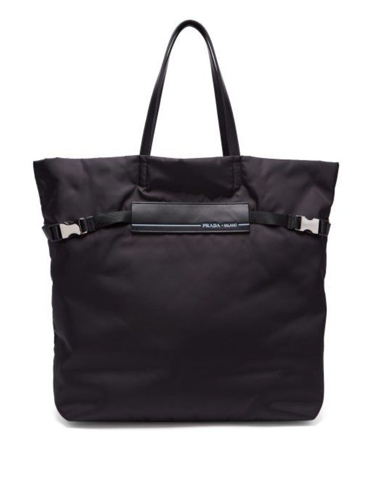Prada - Logo-patch Nylon Tote Bag - Womens - Black