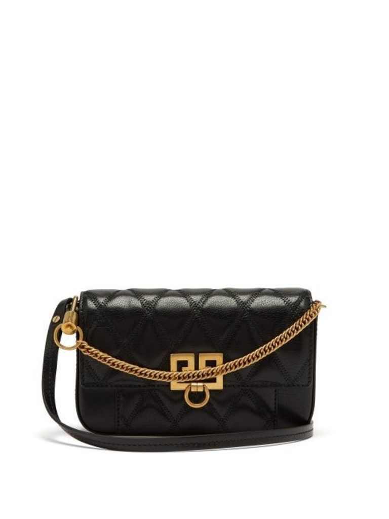 Givenchy - Pocket Quilted Leather Cross Body Bag - Womens - Black