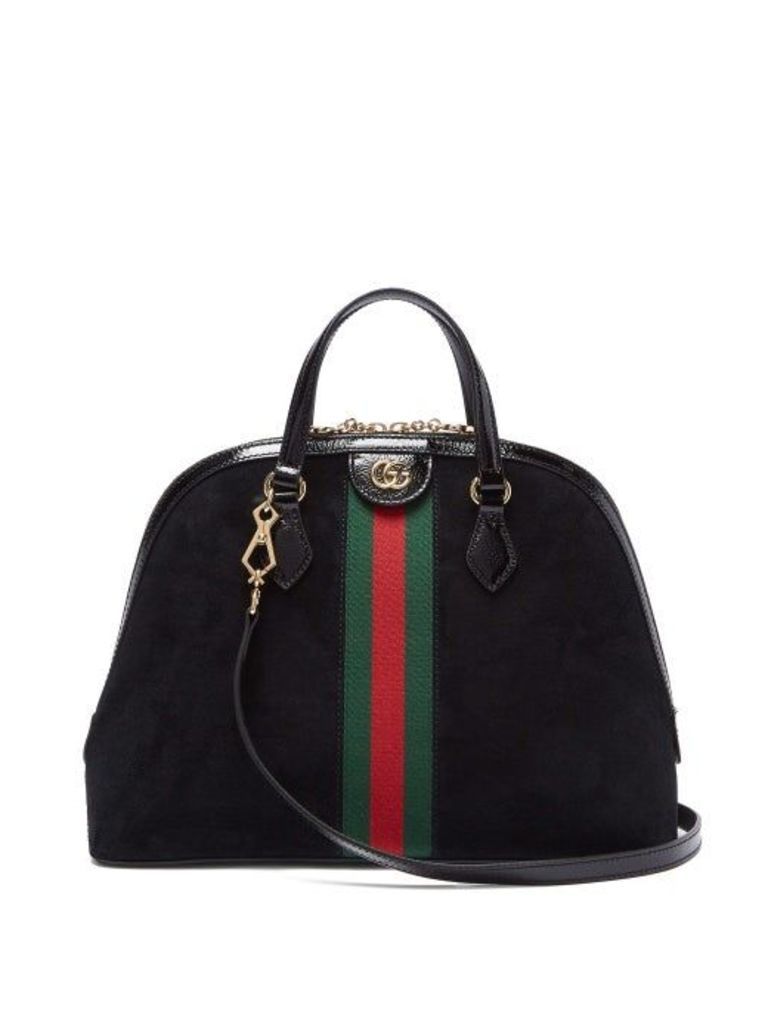 Gucci - Ophidia Suede Tote Bag - Womens - Black Multi