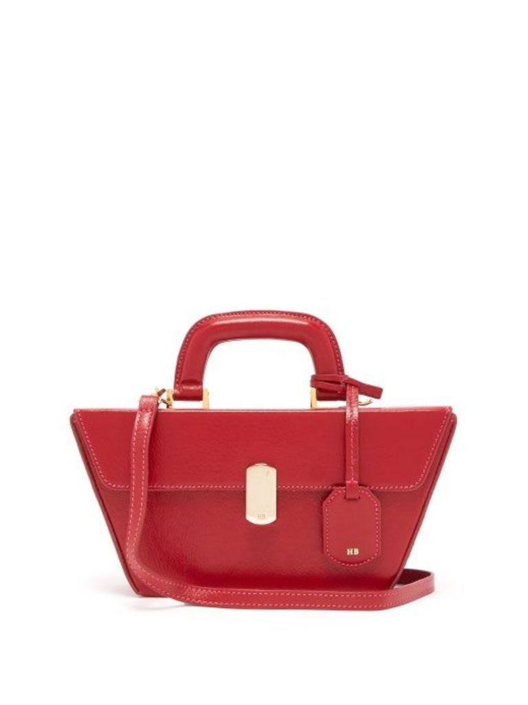 Hillier Bartley - Cassette Grained-leather Bag - Womens - Red