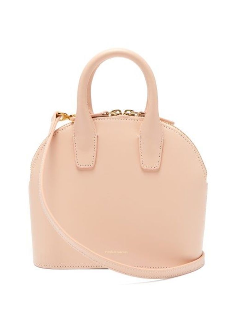 Mansur Gavriel - Top Handle Mini Leather Bag - Womens - Pink