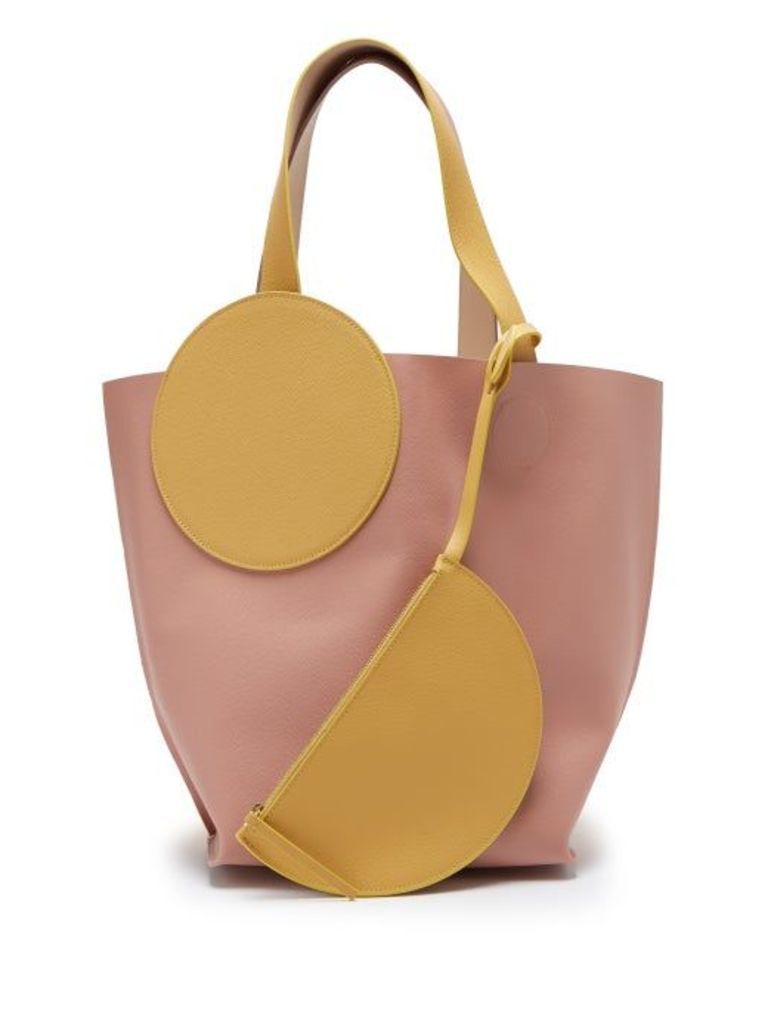 Roksanda - Eider Leather Tote Bag - Womens - Pink Multi