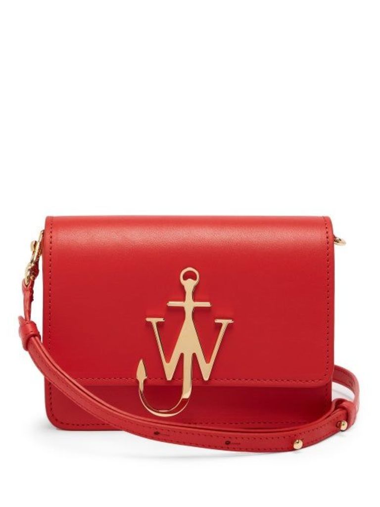 Jw Anderson - Mini Logo Leather Bag - Womens - Red
