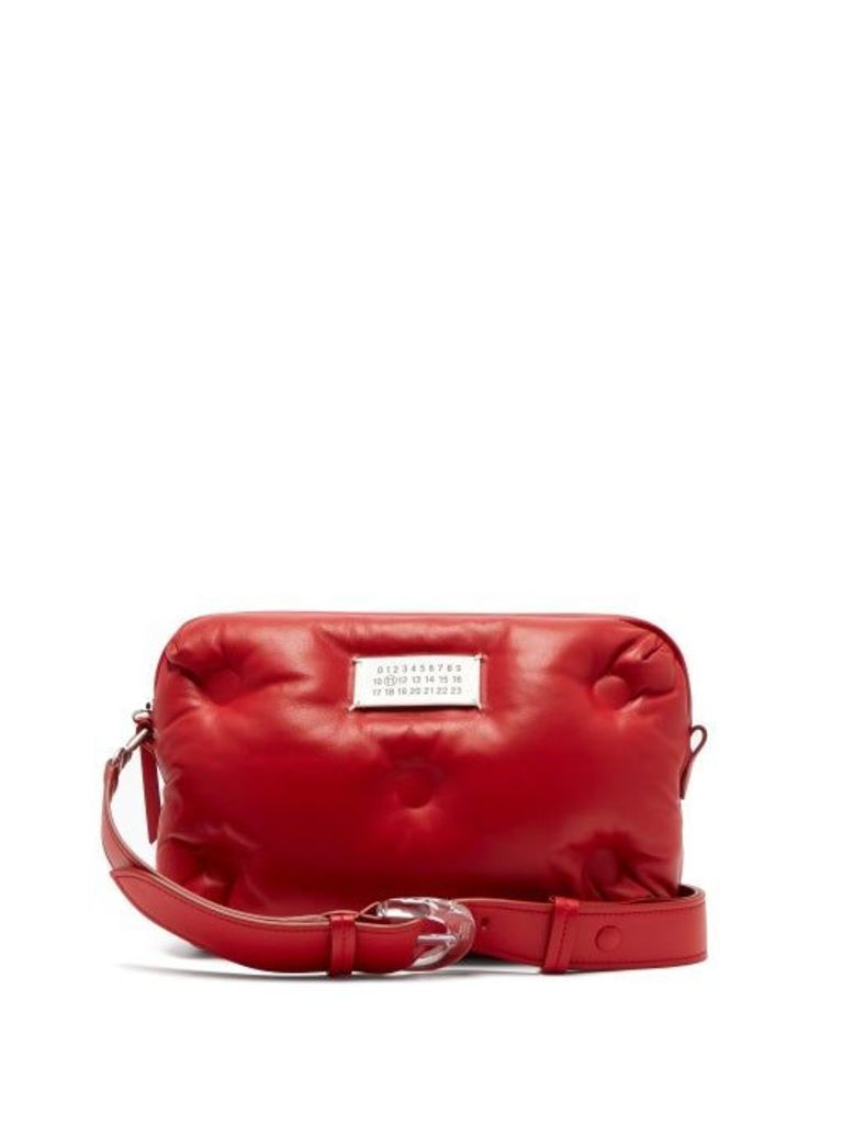 Maison Margiela - Glam Slam Leather Belt Bag - Womens - Red