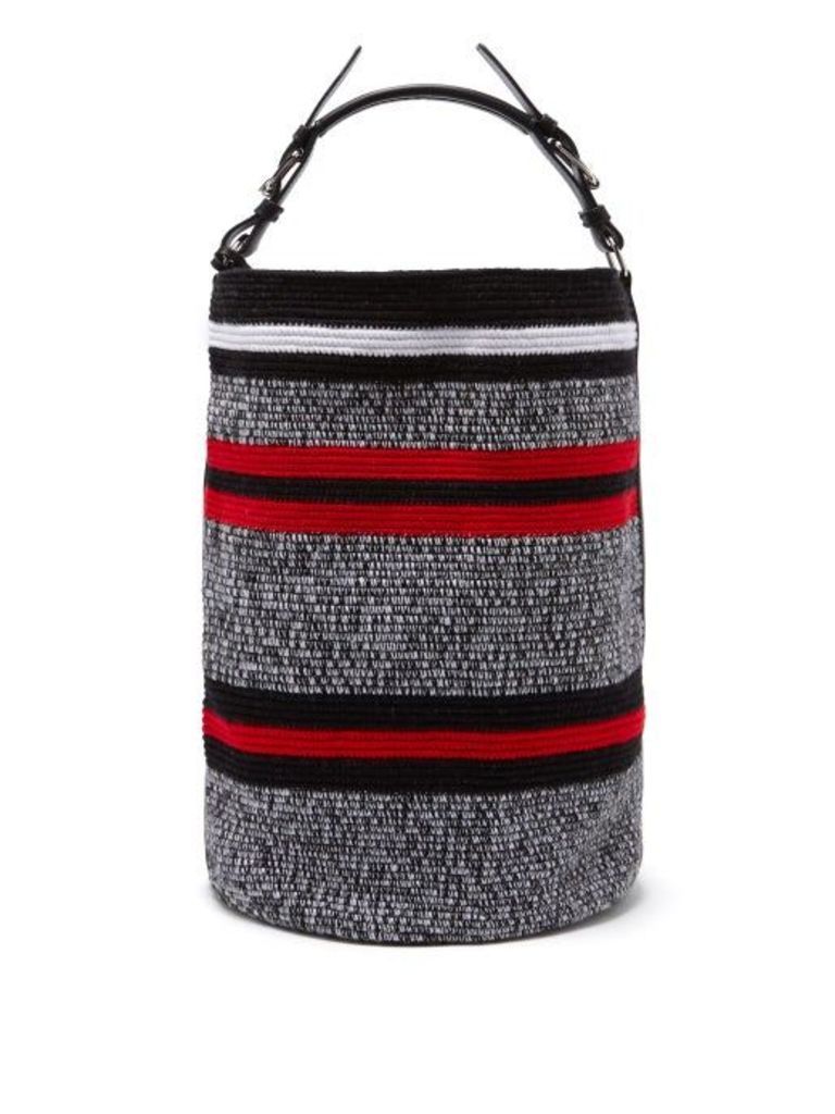 Colville - Striped Woven Bucket Bag - Womens - Red Multi