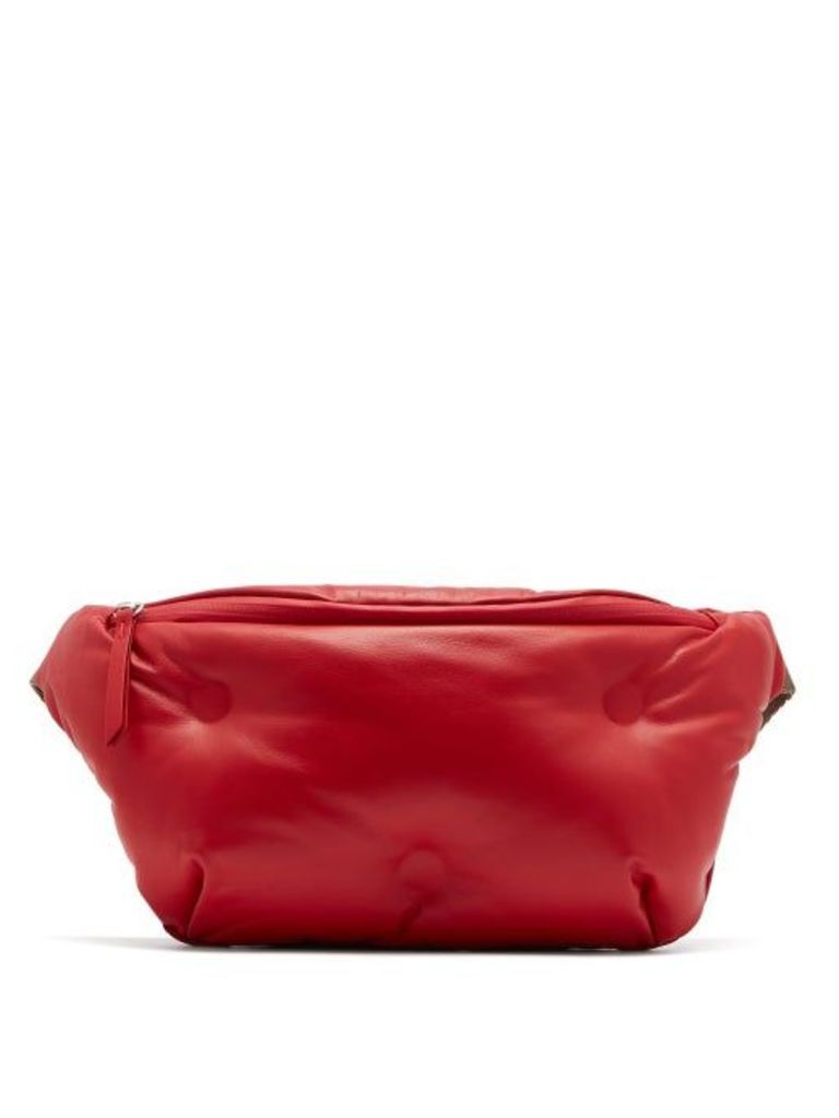 Maison Margiela - Glam Slam Quilted Leather Belt Bag - Womens - Red