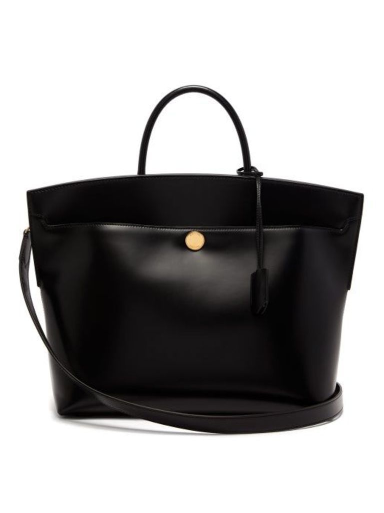 Burberry - Society Leather Tote Bag - Womens - Black