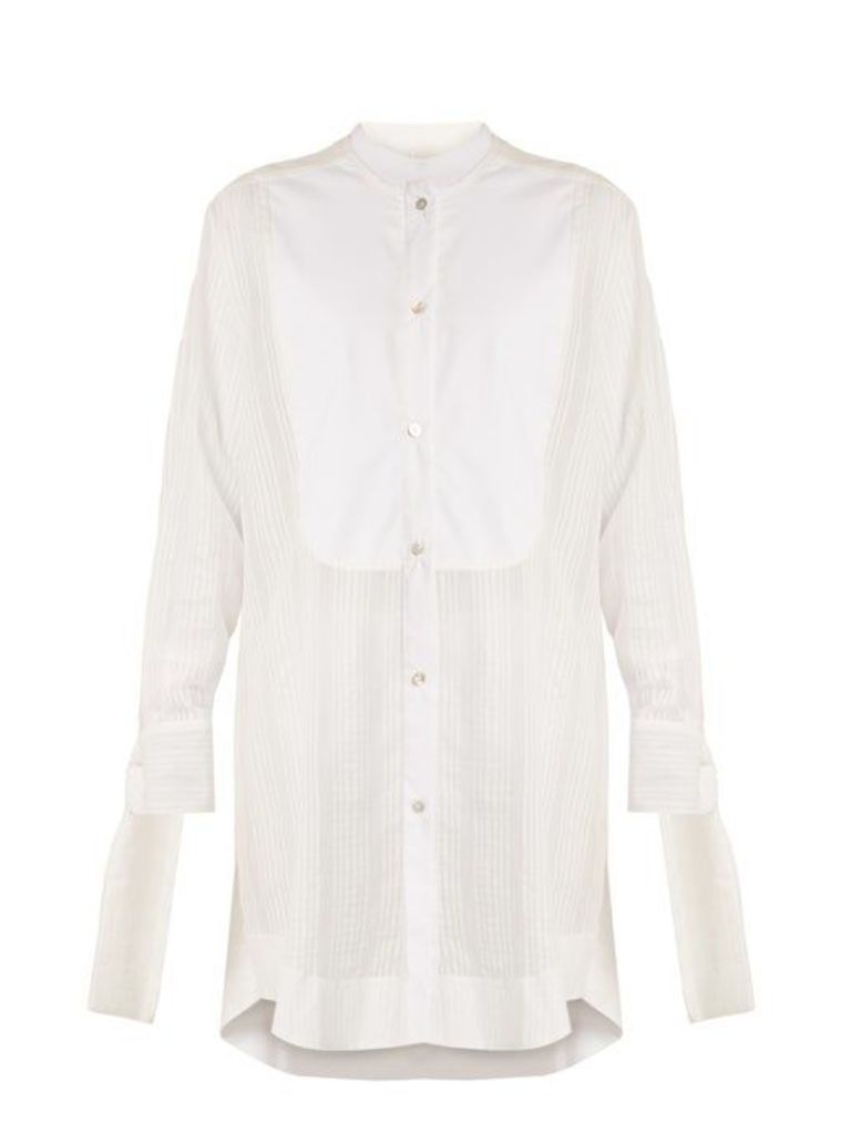 Lila Eugénie - 1822 Arrelen Cotton Blend Shirtdress - Womens - White
