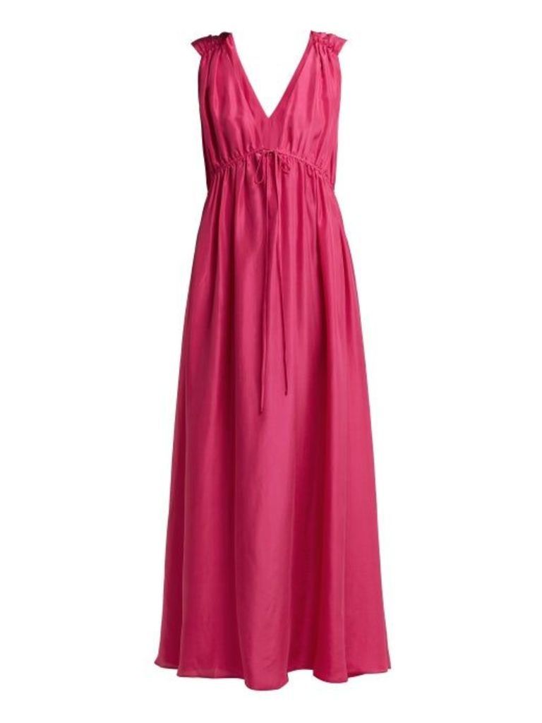 Loup Charmant - Sirena Silk Maxi Dress - Womens - Pink