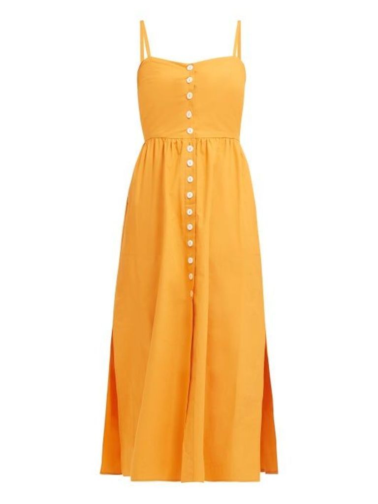 Belize - Dakota Cotton Poplin Dress - Womens - Orange