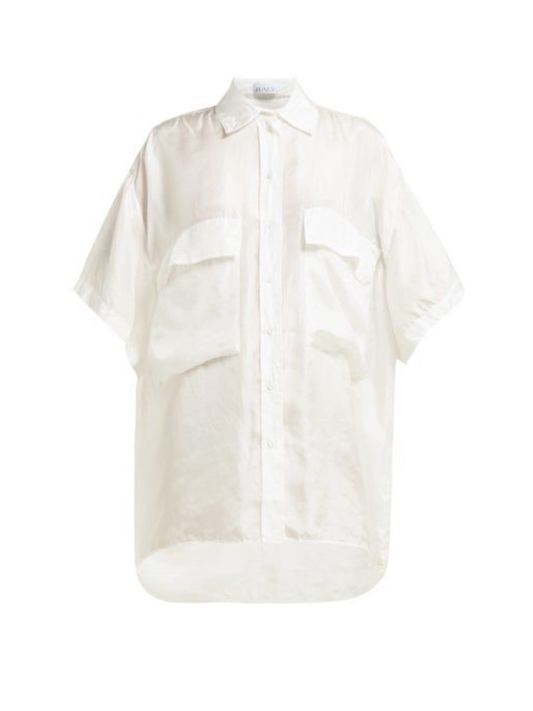 Raey - Double-layer Silk Shirt - Womens - Ivory