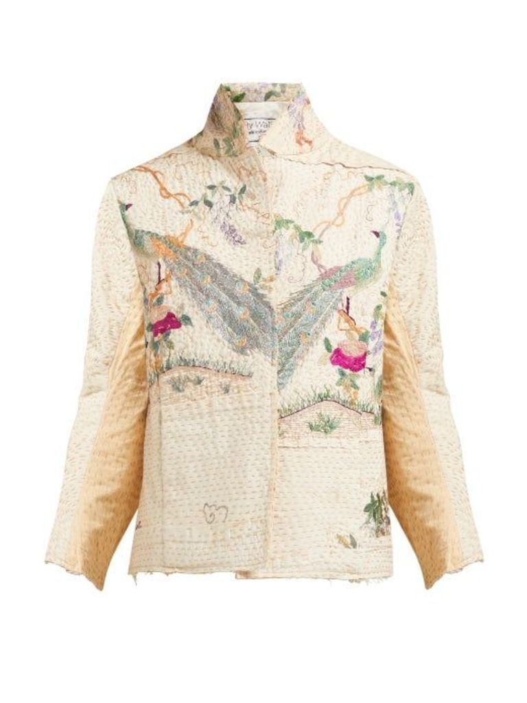 By Walid - Haya Embroidered 19th Century Cotton Jacket - Womens - Ivory Multi