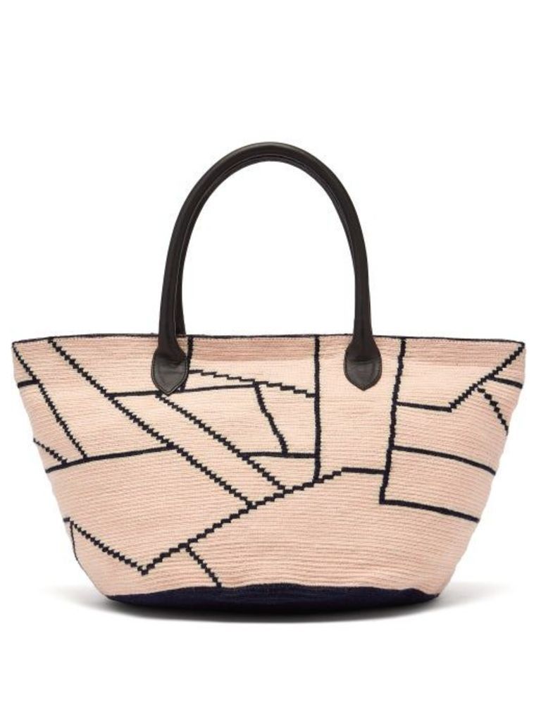 Sophie Anderson - Celio Woven Crochet Bag - Womens - Pink Multi
