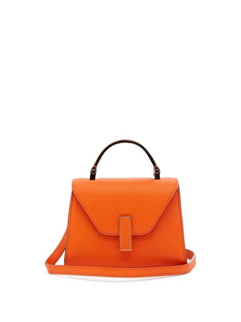 Valextra - Iside Micro Grained-leather Bag - Womens - Orange