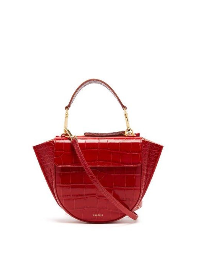 Wandler - Hortensia Mini Leather Cross Body Bag - Womens - Red