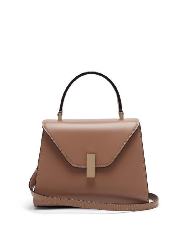 Valextra - Iside Mini Leather Bag - Womens - Beige