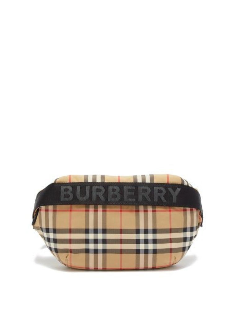 Burberry - Sonny House Check Logo Jacquard Belt Bag - Womens - Beige Multi