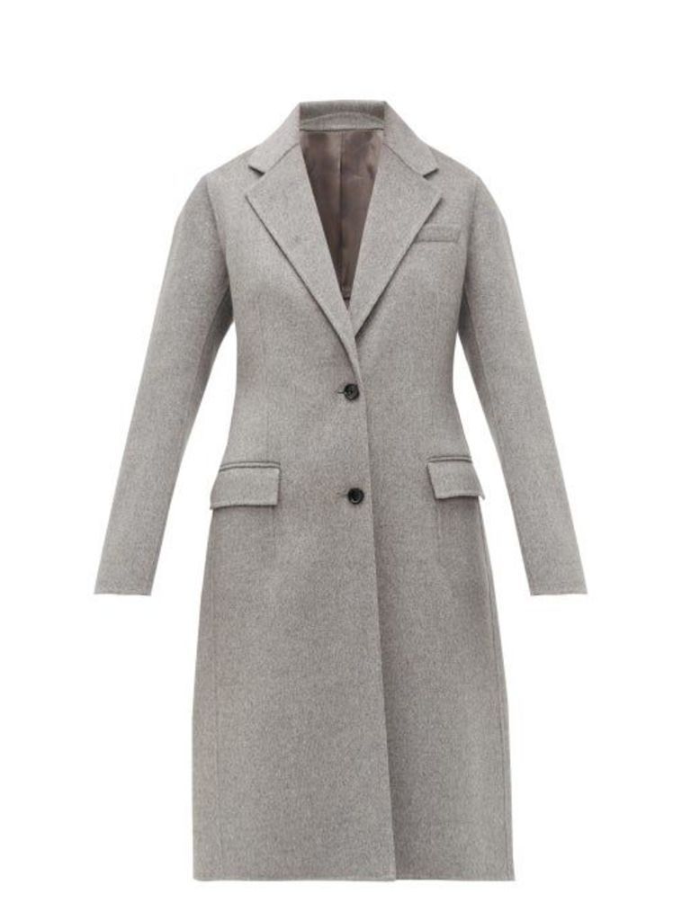 Joseph - Marly Single Breasted Wool Blend Coat - Womens - Grey