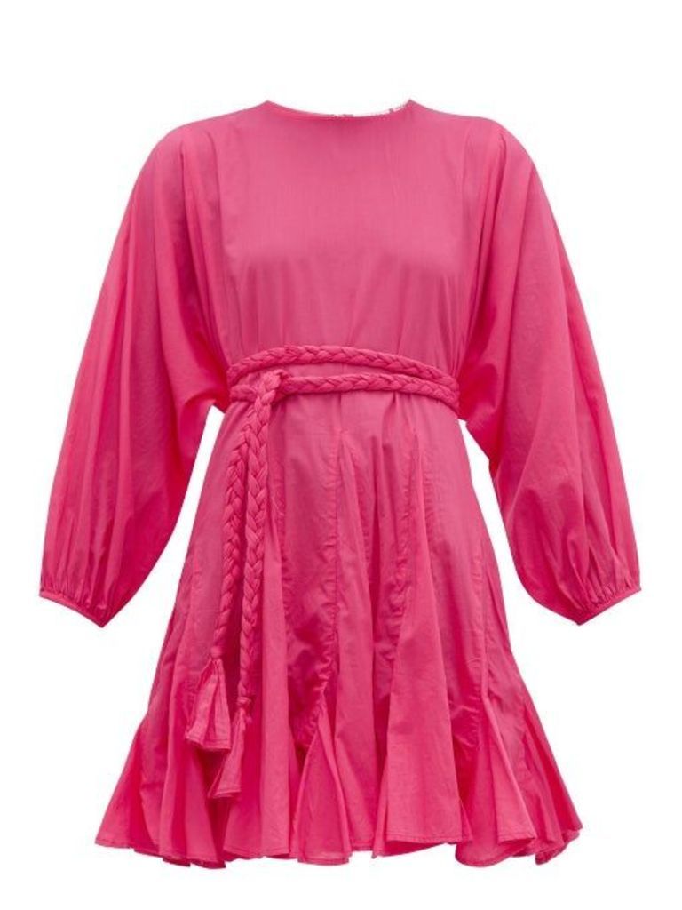 Rhode - Ella Cotton-voile Dress - Womens - Pink