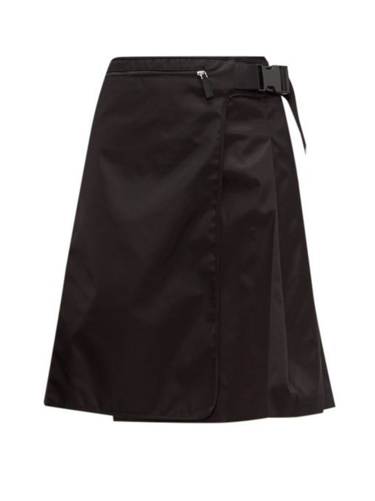 Prada - Pleated Nylon Skirt - Womens - Black
