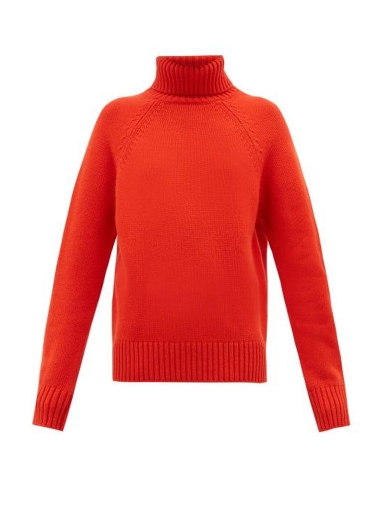 Holiday Boileau - Mick Roll-neck Wool Sweater - Womens - Red