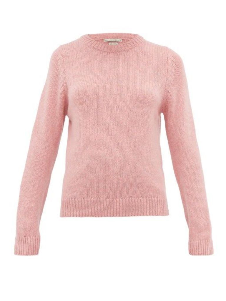 Queene And Belle - Tushingham Crown-embroidered Cashmere Sweater - Womens - Pink