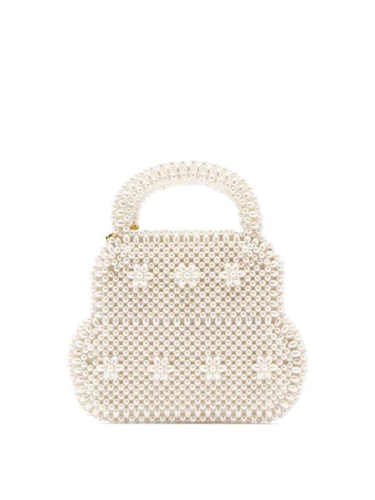 Shrimps - August Faux-pearl Embellished Bag - Womens - Cream
