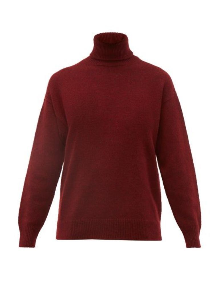 Officine Générale - Alma Cashmere Roll Neck Sweater - Womens - Burgundy