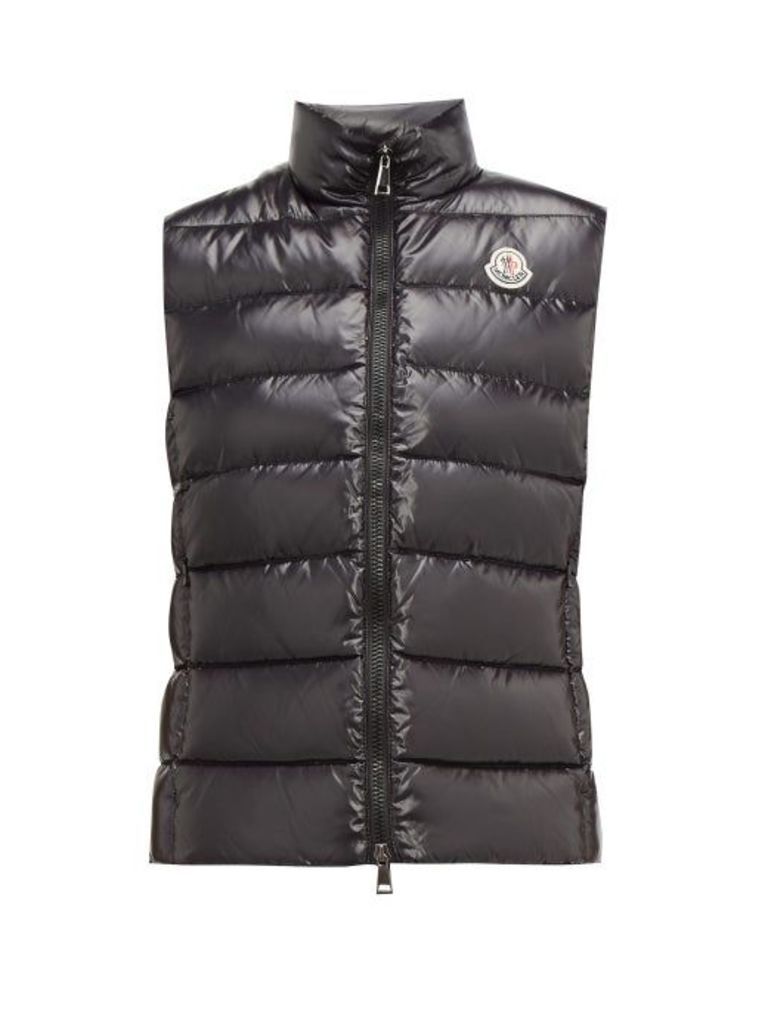 Moncler - Ghany High Neck Quilted Down Gilet - Womens - Black