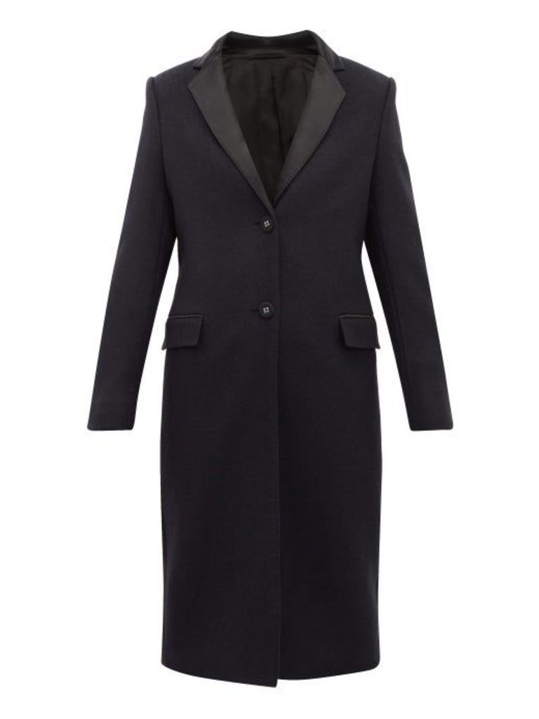 Officine Générale - Eden Virgin Wool-blend Overcoat - Womens - Navy