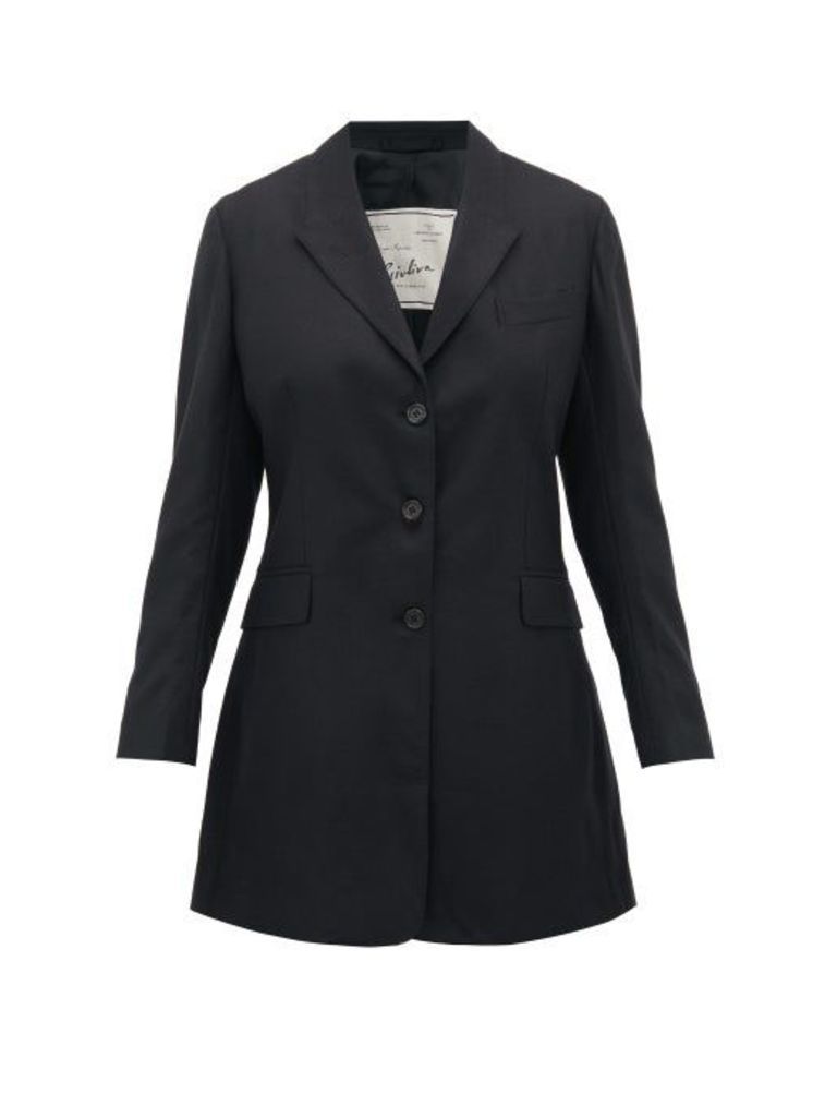 Giuliva Heritage Collection - Karen Tailored Virgin Wool-twill Blazer - Womens - Black