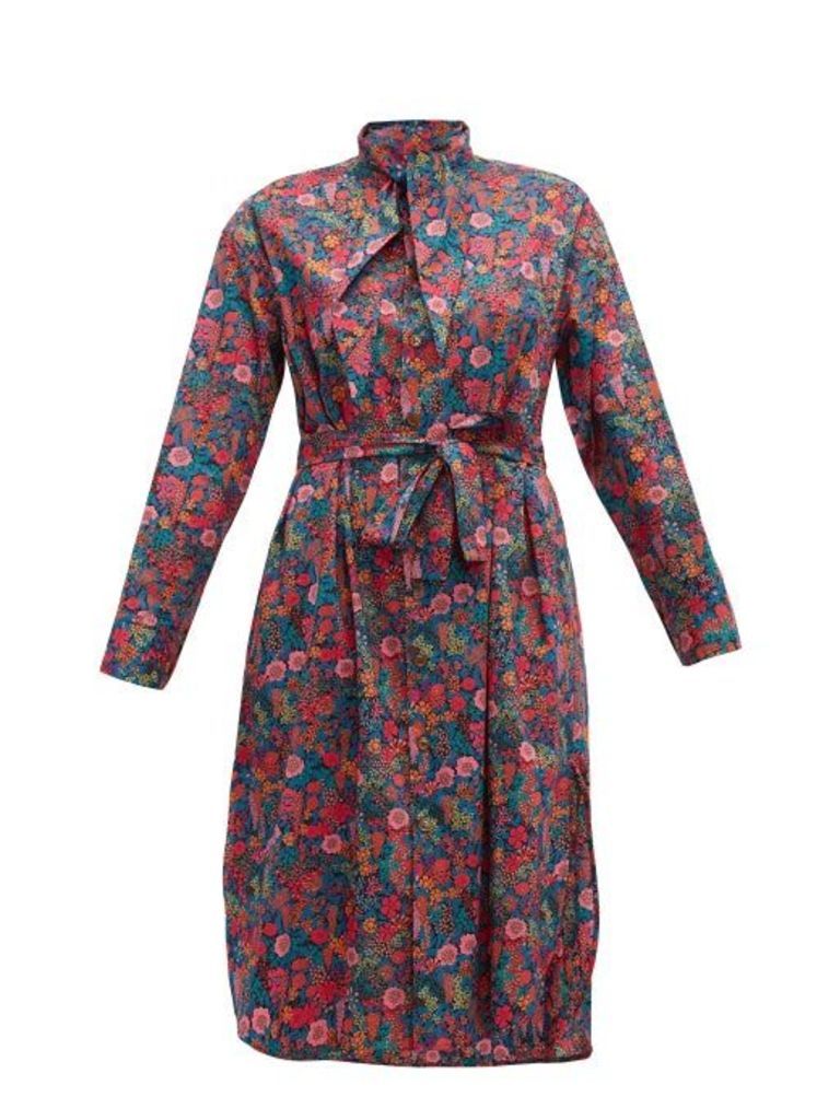 Vivienne Westwood - Liberty-print Cotton Dress - Womens - Pink Multi