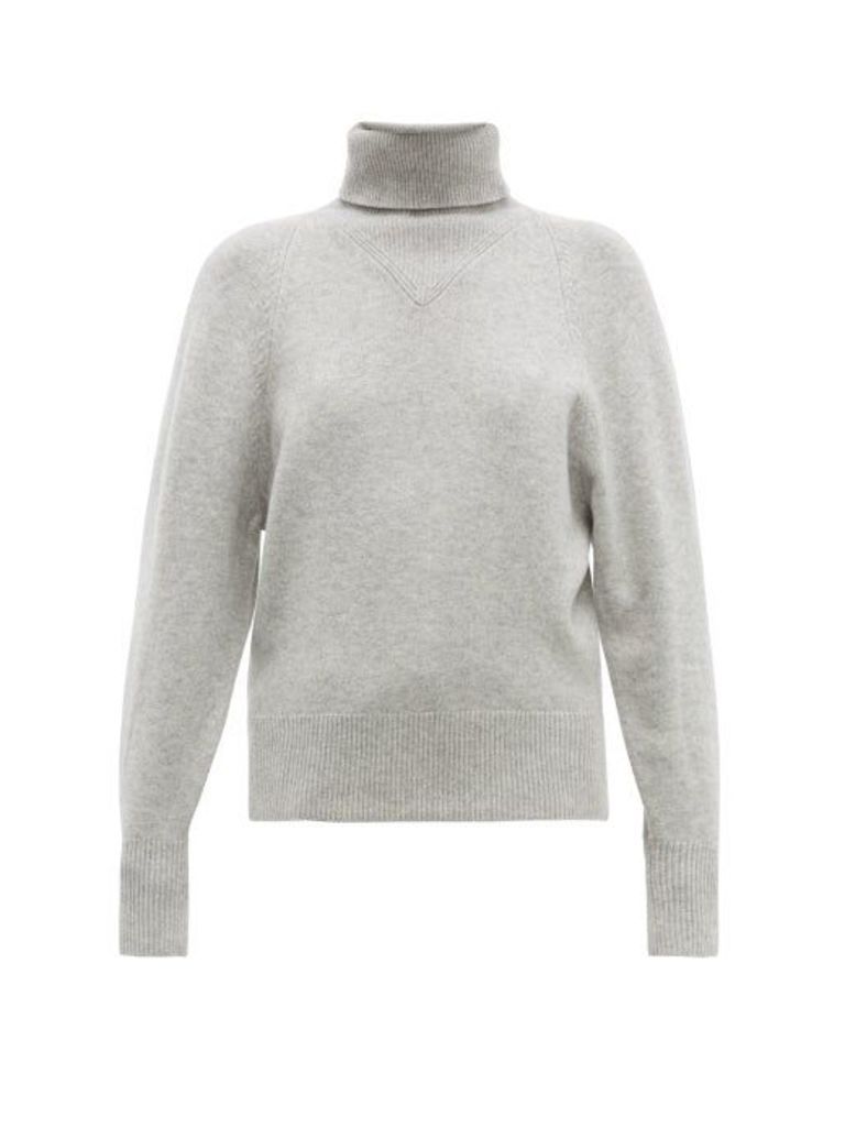 Joseph - Ribbed Roll-neck Wool-blend Sweater - Womens - Grey