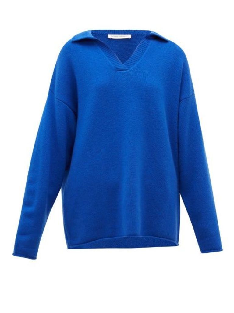 Extreme Cashmere - No.101 Jules Stretch-cashmere Sweater - Womens - Blue