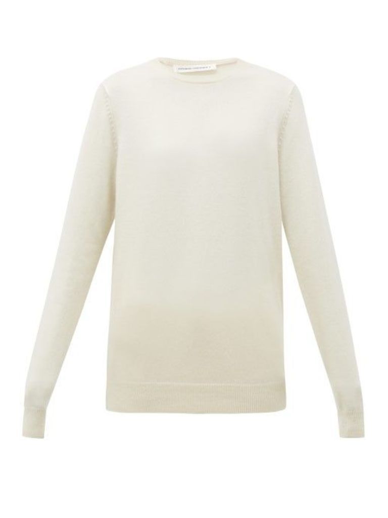 Extreme Cashmere - No. 36 Be Classic Stretch-cashmere Sweater - Womens - Cream