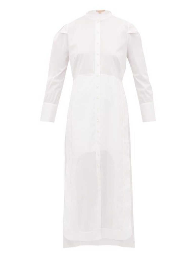Brock Collection - Penelope Cotton-poplin Midi Shirt Dress - Womens - White