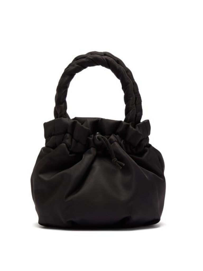 Staud - Stella Plaited Handle Drawstring Bag - Womens - Black
