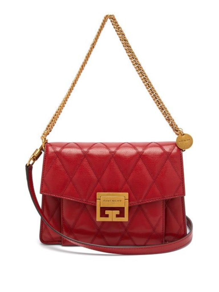 Givenchy - Gv3 Small Quilted Leather Cross-body Bag - Womens - Red