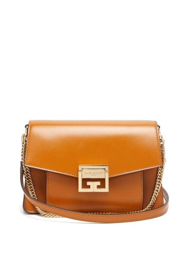 Givenchy - Gv3 Mini Suede And Leather Cross-body Bag - Womens - Tan
