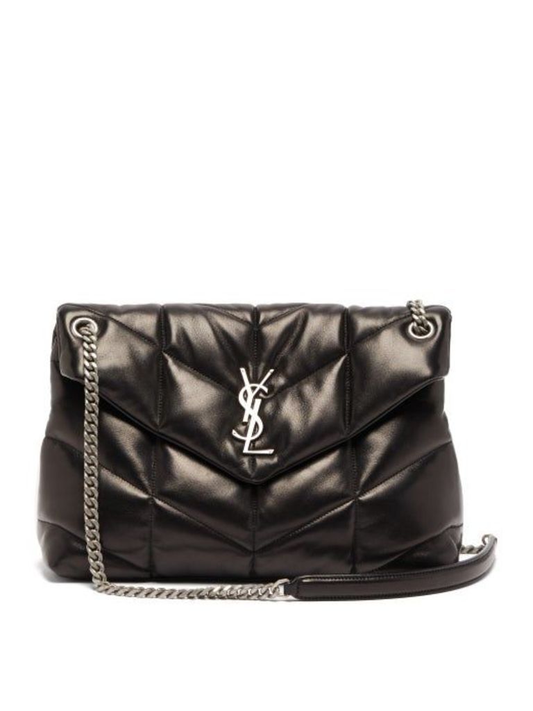 Saint Laurent - Loulou Medium Quilted-leather Shoulder Bag - Womens - Black