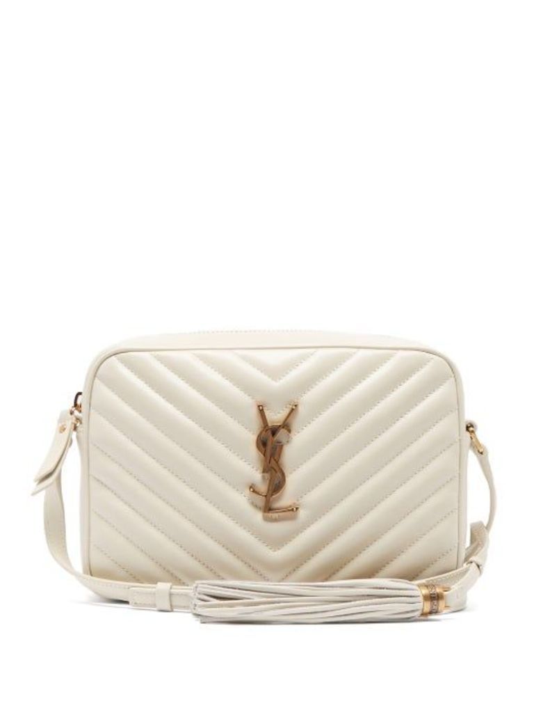 Saint Laurent - Lou Quilted-leather Cross-body Bag - Womens - White