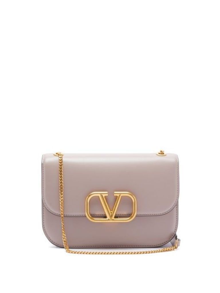 Valentino - V-sling Small Leather Shoulder Bag - Womens - Beige