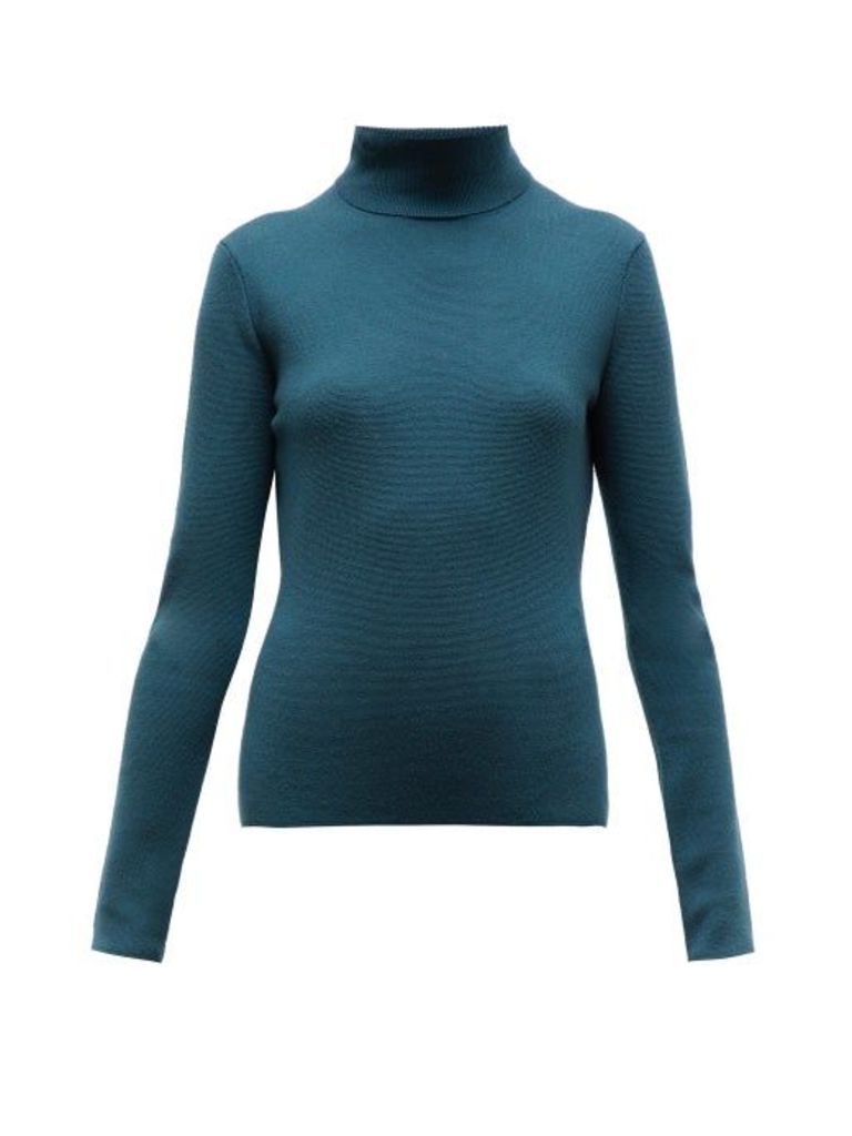 Gabriela Hearst - May Wanaka Roll-neck Sweater - Womens - Green