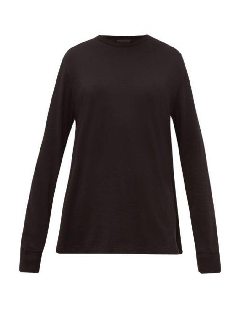Wardrobe. nyc - Long Sleeve Cotton Jersey T Shirt - Womens - Black